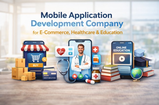 Mobile Application Development Company for E-Commerce, Healthcare & Education
